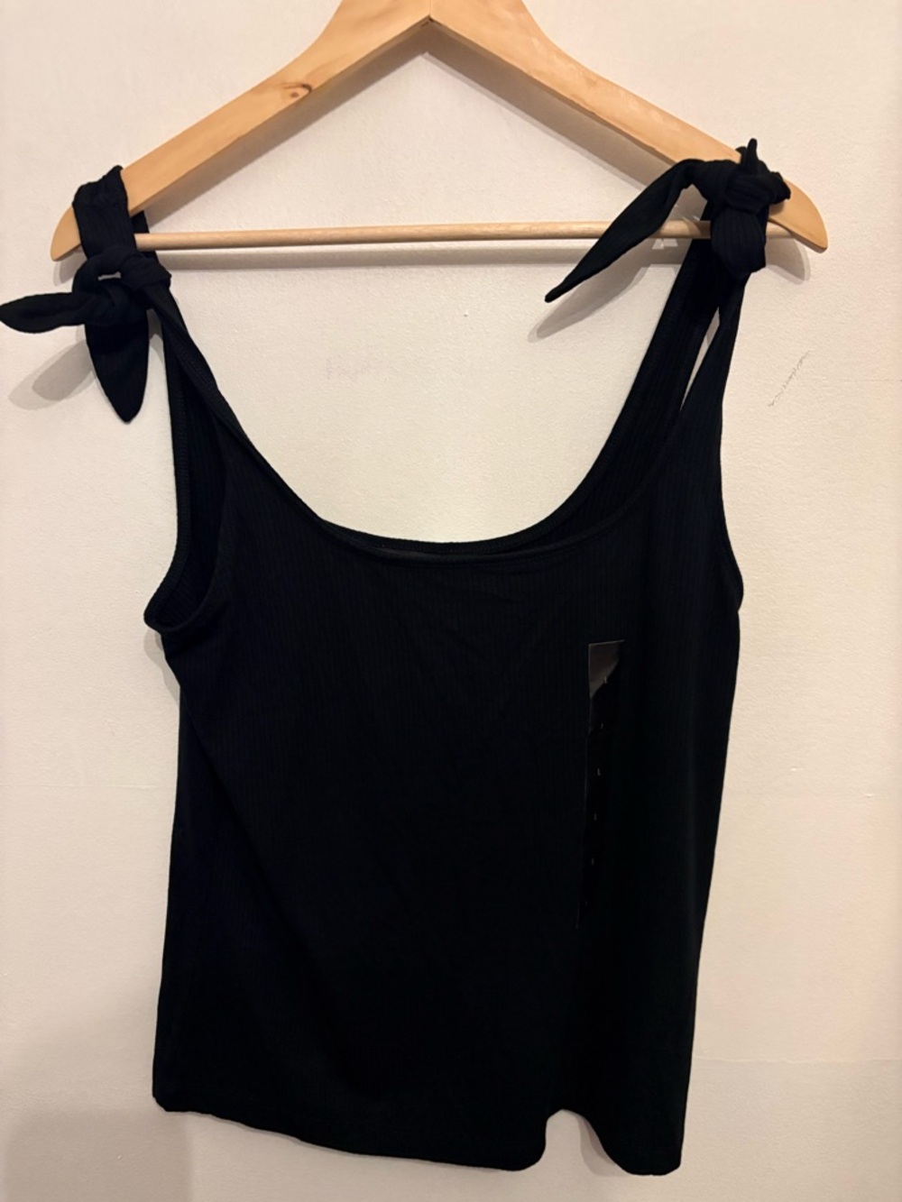 Banana Republic Black Tie-Shoulder Tank